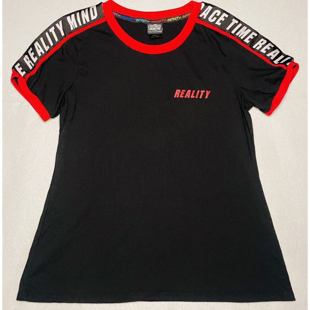 Marvel Her Universe t-shirt Black Red Avengers Short Sleeve Medium